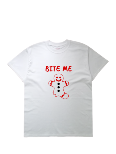 Kalėdiniai marškinėliai su piešiniu IMBIERINIS SAUSAINIS, 2 spalvos