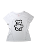 Organinės medvilnės marškinėliai su piešiniu TEDDY BEAR